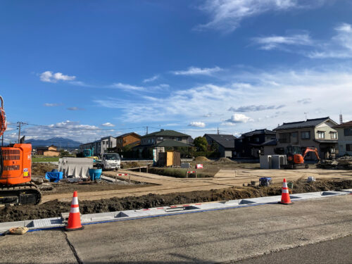 グランステージ西裏館　造成中