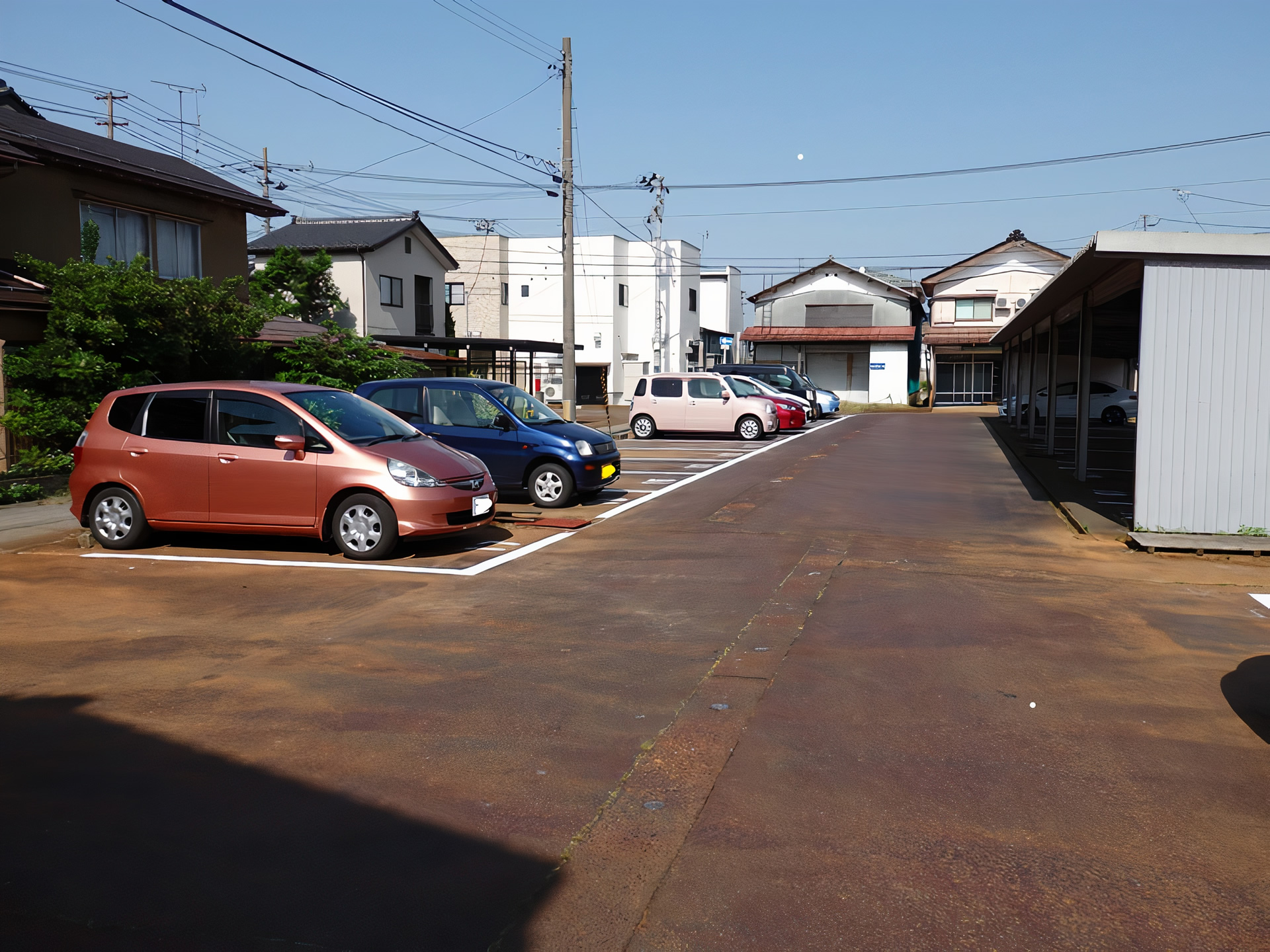 DG駐車場 青空